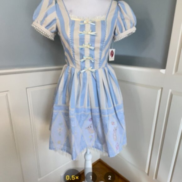 Secret Honey X Disney NWT Miss Bunny Bow Front Kawaii Dress Free Size - Picture 11 of 11